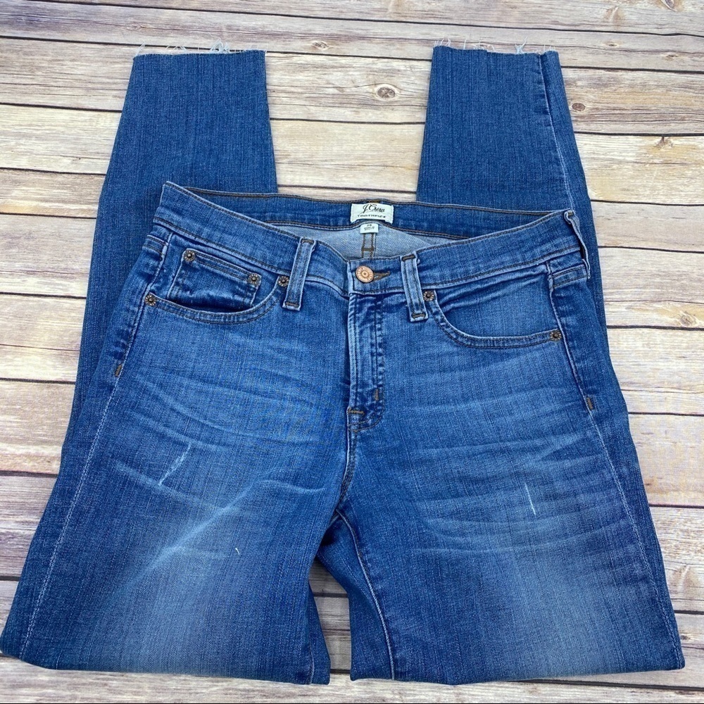 J. Crew 8” toothpick skinny jean Vista wash 28 - Picture 2 of 8